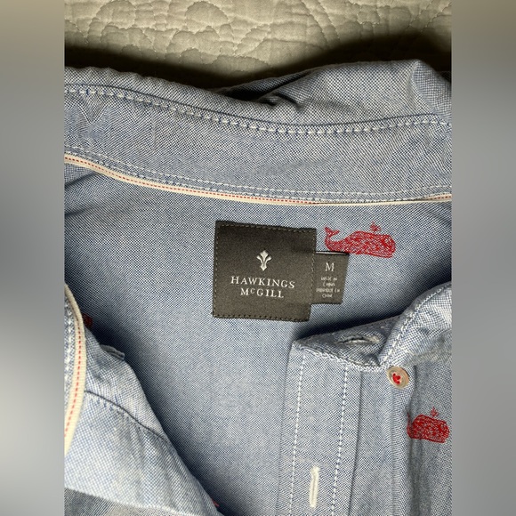 Men’s Whale Buttondown - Picture 2 of 3